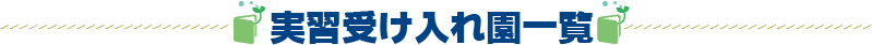 実習受け入れ園一覧